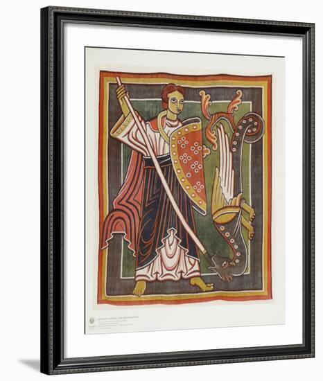 Archangel Michael the Dragon Killer-null-Framed Collectable Print