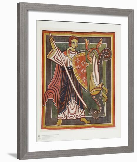 Archangel Michael the Dragon Killer-null-Framed Collectable Print