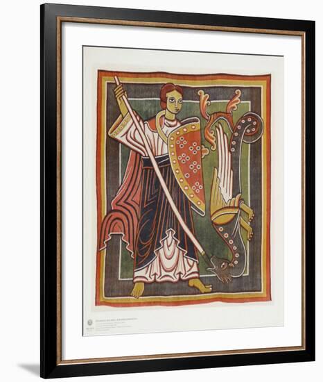 Archangel Michael the Dragon Killer-null-Framed Collectable Print