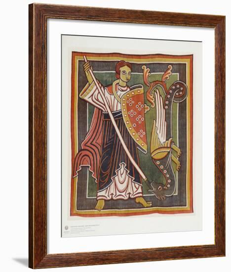 Archangel Michael the Dragon Killer-null-Framed Collectable Print