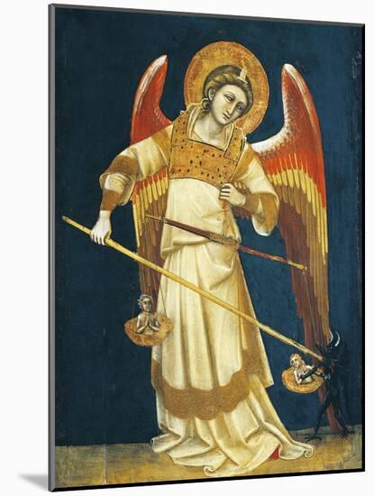 Archangel Michael Weighing Souls, Circa 1354-null-Mounted Giclee Print