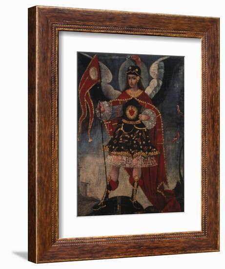 Archangel Michael-Schule von Cuzco-Framed Giclee Print