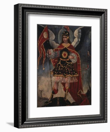 Archangel Michael-Schule von Cuzco-Framed Giclee Print