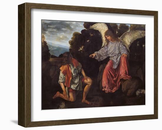 Archangel Raphael and Tobias (Tobias and the Angel)-Giovanni Girolamo-Framed Giclee Print