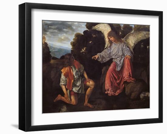 Archangel Raphael and Tobias (Tobias and the Angel)-Giovanni Girolamo-Framed Giclee Print