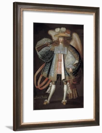 Archangel with Musket, Early 18th Century-Maestro de Calamarca-Framed Giclee Print
