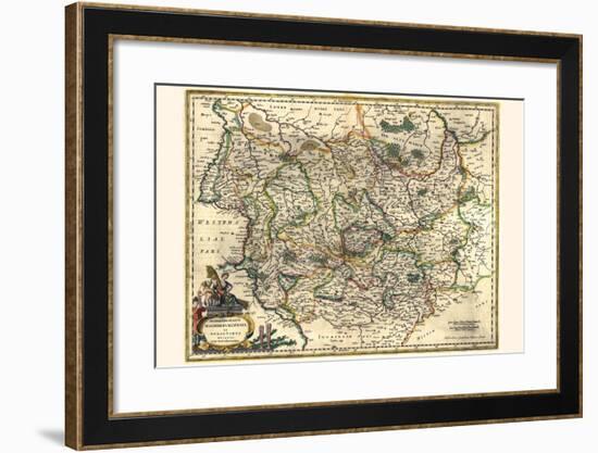 Archbishopric Of Magdeburg And The Duchy Of Anhalt-Willem Janszoon Blaeu-Framed Art Print