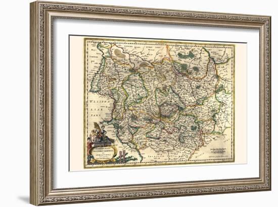 Archbishopric Of Magdeburg And The Duchy Of Anhalt-Willem Janszoon Blaeu-Framed Art Print