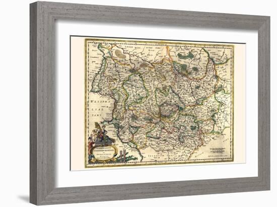 Archbishopric Of Magdeburg And The Duchy Of Anhalt-Willem Janszoon Blaeu-Framed Art Print