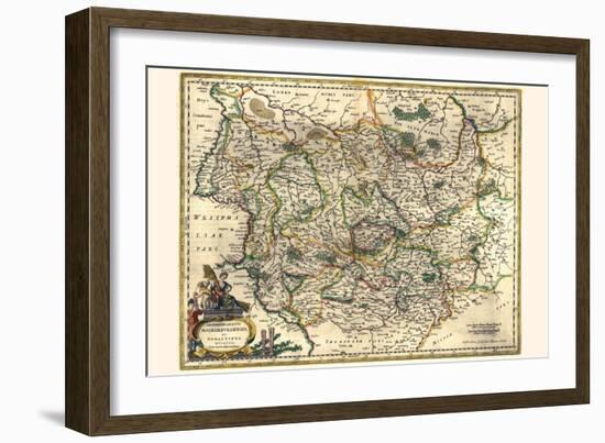 Archbishopric Of Magdeburg And The Duchy Of Anhalt-Willem Janszoon Blaeu-Framed Art Print