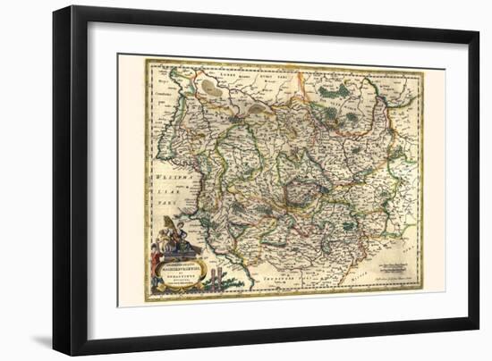 Archbishopric Of Magdeburg And The Duchy Of Anhalt-Willem Janszoon Blaeu-Framed Art Print