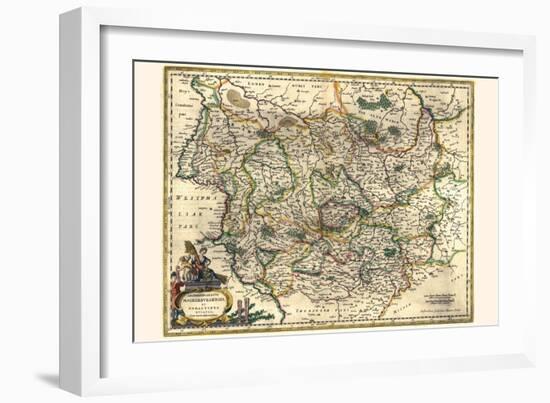 Archbishopric Of Magdeburg And The Duchy Of Anhalt-Willem Janszoon Blaeu-Framed Art Print