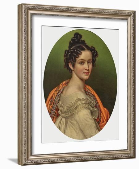 Archduchess Henriette Alexandrine of Austria, Née Princess of Nassau-Weilburg, 1820 (Oil on Canvas)-Joseph Carl Stieler-Framed Giclee Print