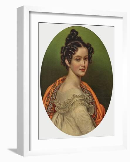 Archduchess Henriette Alexandrine of Austria, Née Princess of Nassau-Weilburg, 1820 (Oil on Canvas)-Joseph Carl Stieler-Framed Giclee Print