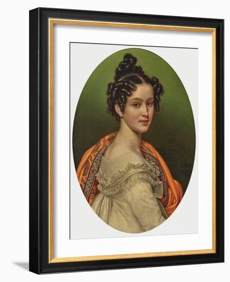 Archduchess Henriette Alexandrine of Austria, Née Princess of Nassau-Weilburg, 1820 (Oil on Canvas)-Joseph Carl Stieler-Framed Giclee Print