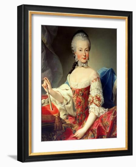 Archduchess Maria Amalia Habsburg-Lothringen,-Martin van Meytens-Framed Giclee Print