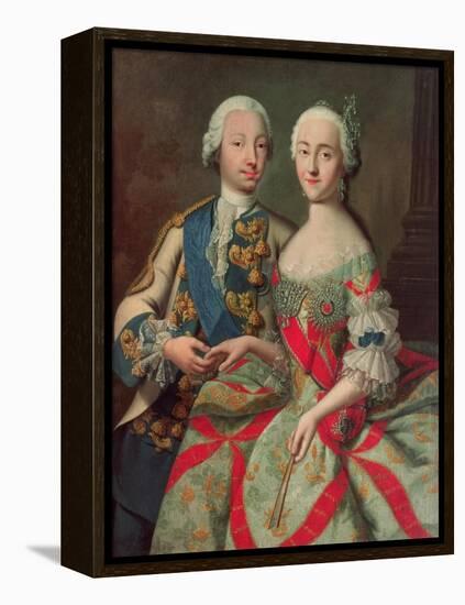Archduchess Maria Caroline of Austria (1752-1814) Daughter of Emperor Francis I (1708-65)-Jean-Etienne Liotard-Framed Premier Image Canvas