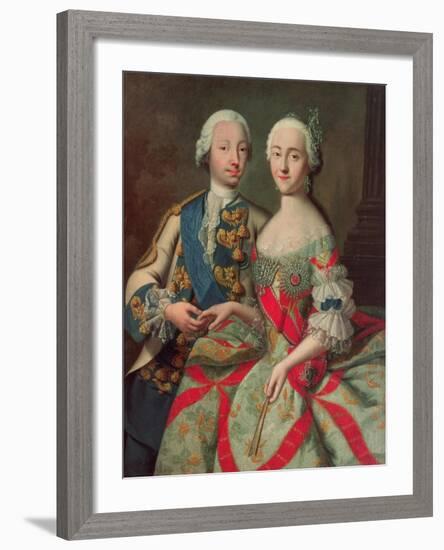 Archduchess Maria Caroline of Austria (1752-1814) Daughter of Emperor Francis I (1708-65)-Jean-Etienne Liotard-Framed Giclee Print