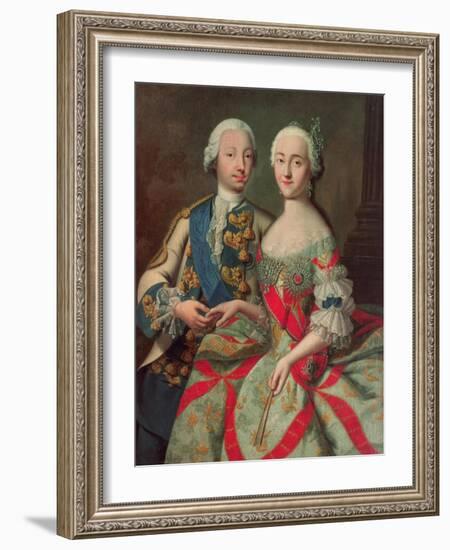 Archduchess Maria Caroline of Austria (1752-1814) Daughter of Emperor Francis I (1708-65)-Jean-Etienne Liotard-Framed Giclee Print