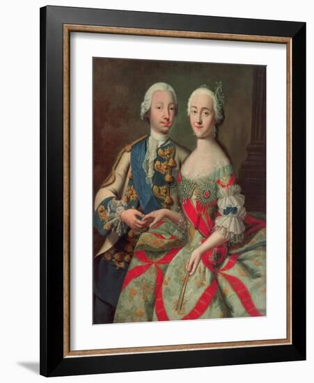 Archduchess Maria Caroline of Austria (1752-1814) Daughter of Emperor Francis I (1708-65)-Jean-Etienne Liotard-Framed Giclee Print