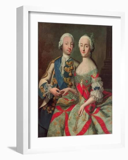 Archduchess Maria Caroline of Austria (1752-1814) Daughter of Emperor Francis I (1708-65)-Jean-Etienne Liotard-Framed Giclee Print