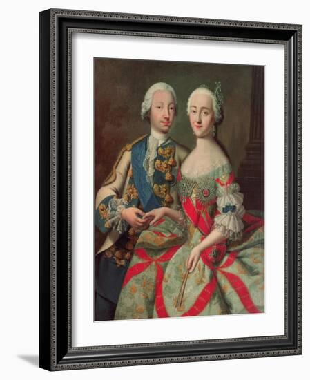 Archduchess Maria Caroline of Austria (1752-1814) Daughter of Emperor Francis I (1708-65)-Jean-Etienne Liotard-Framed Giclee Print