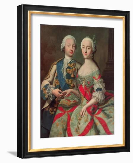 Archduchess Maria Caroline of Austria (1752-1814) Daughter of Emperor Francis I (1708-65)-Jean-Etienne Liotard-Framed Giclee Print