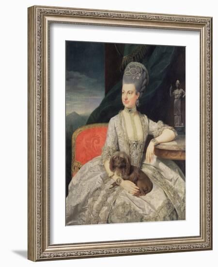 Archduchess Maria Christine Habsburg-Lothringen (1742-98), Daughter of Empress Maria Theresa of Aus-Johann Zoffany-Framed Giclee Print