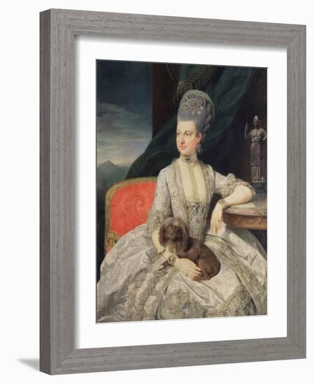 Archduchess Maria Christine Habsburg-Lothringen (1742-98), Daughter of Empress Maria Theresa of Aus-Johann Zoffany-Framed Giclee Print