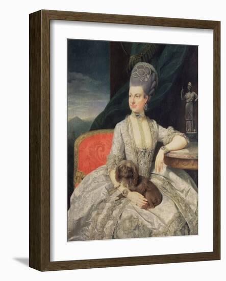 Archduchess Maria Christine Habsburg-Lothringen (1742-98), Daughter of Empress Maria Theresa of Aus-Johann Zoffany-Framed Giclee Print