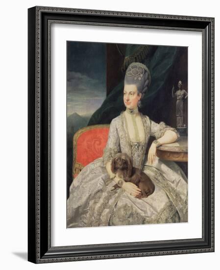 Archduchess Maria Christine Habsburg-Lothringen (1742-98), Daughter of Empress Maria Theresa of Aus-Johann Zoffany-Framed Giclee Print