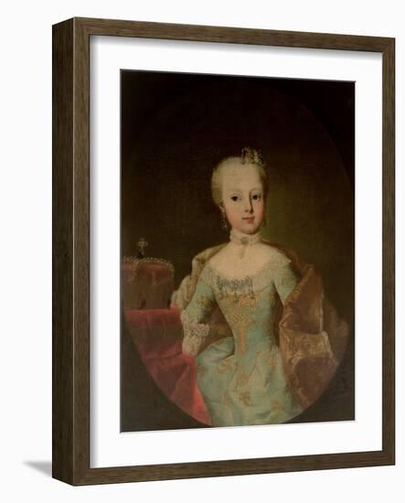 Archduchess Maria Josepha Habsburg-Lothringen (1751-67), Twelveth Child of Empress Maria Theresa Of-Martin II Mytens or Meytens-Framed Giclee Print