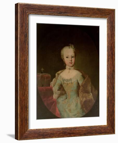 Archduchess Maria Josepha Habsburg-Lothringen (1751-67), Twelveth Child of Empress Maria Theresa Of-Martin II Mytens or Meytens-Framed Giclee Print