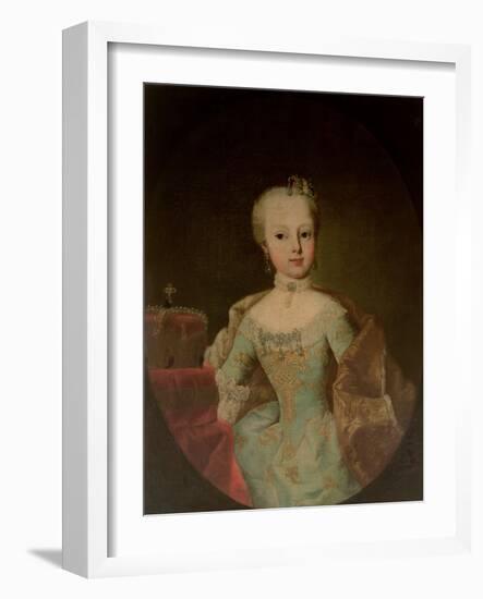 Archduchess Maria Josepha Habsburg-Lothringen (1751-67), Twelveth Child of Empress Maria Theresa Of-Martin II Mytens or Meytens-Framed Giclee Print