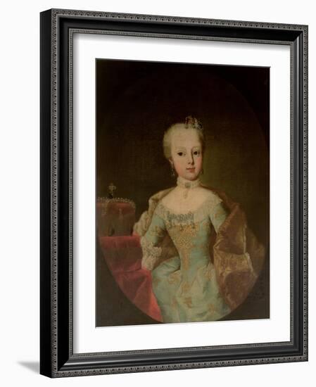 Archduchess Maria Josepha Habsburg-Lothringen (1751-67), Twelveth Child of Empress Maria Theresa Of-Martin II Mytens or Meytens-Framed Giclee Print