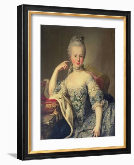 Archduchess Marie Antoinette Habsburg-Lotharingen (1755-93)-Martin van Meytens-Framed Giclee Print