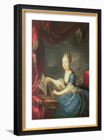 Archduchess Marie Antoinette Habsburg-Lothringen (1755-93) at the Spinnet-Franz Xaver Wagenschon-Framed Giclee Print