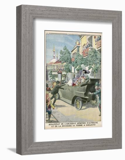 Archduke Franz Ferdinand and His Wife Assassinated in Sarajevo-null-Framed Photographic Print