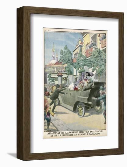 Archduke Franz Ferdinand and His Wife Assassinated in Sarajevo-null-Framed Photographic Print