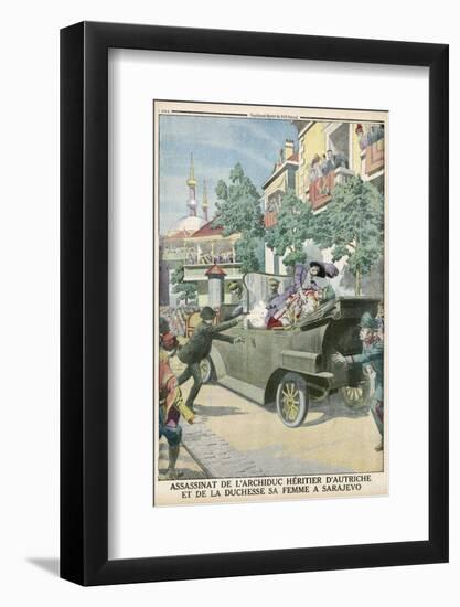 Archduke Franz Ferdinand and His Wife Assassinated in Sarajevo-null-Framed Photographic Print