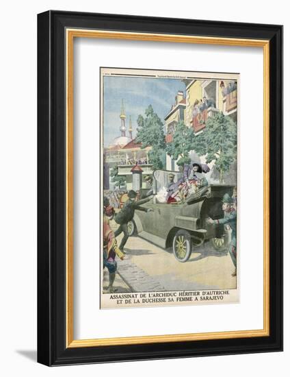 Archduke Franz Ferdinand and His Wife Assassinated in Sarajevo-null-Framed Photographic Print