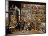 Archduke Leopold Wilhelm in His Gallery in Brussels, Ca 1651-David Teniers the Younger-Mounted Giclee Print