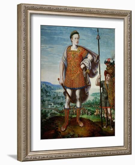 Archduke Matthias as Scipio Africanus the Elder, 1580-Lucas van Valckenborch-Framed Giclee Print