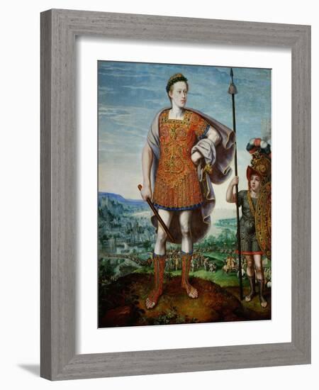 Archduke Matthias as Scipio Africanus the Elder, 1580-Lucas van Valckenborch-Framed Giclee Print