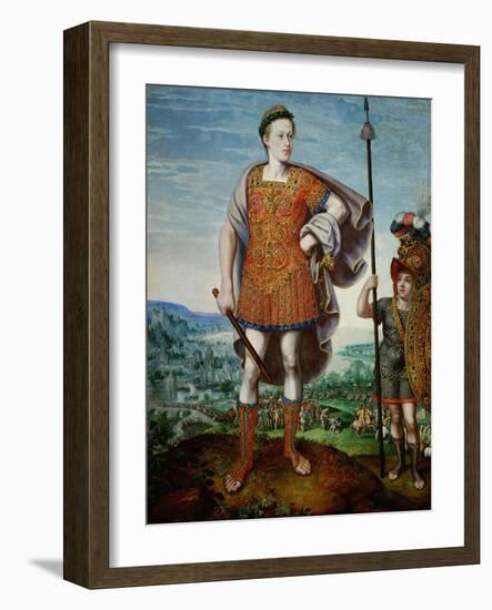 Archduke Matthias as Scipio Africanus the Elder, 1580-Lucas van Valckenborch-Framed Giclee Print