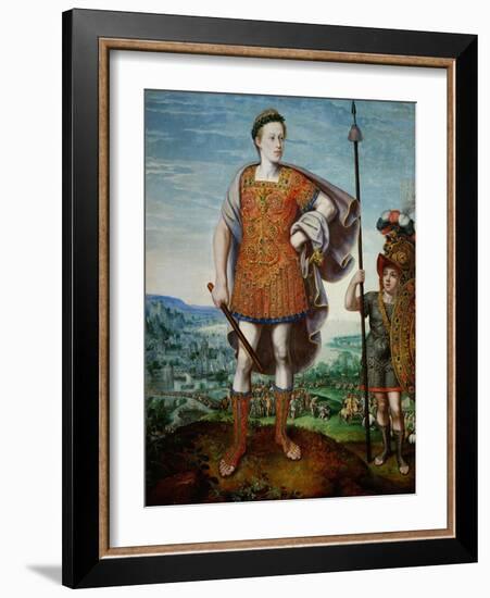 Archduke Matthias as Scipio Africanus the Elder, 1580-Lucas van Valckenborch-Framed Giclee Print