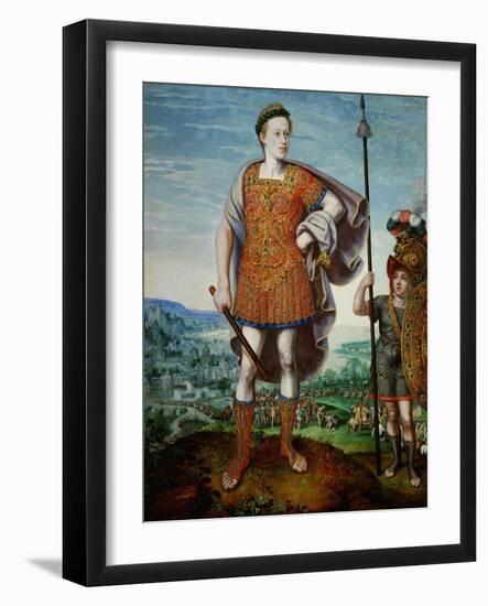 Archduke Matthias as Scipio Africanus the Elder, 1580-Lucas van Valckenborch-Framed Giclee Print