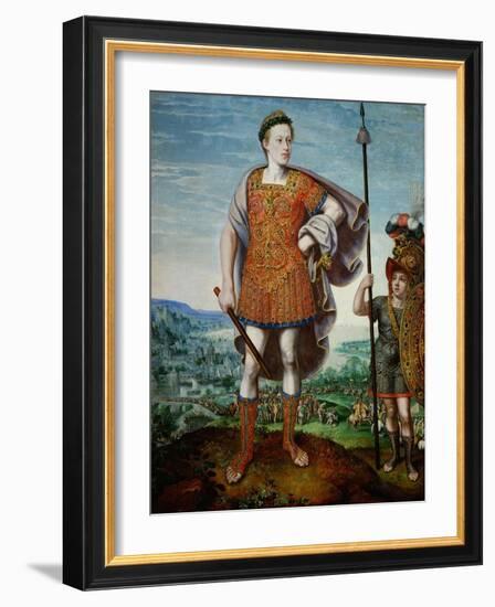 Archduke Matthias as Scipio Africanus the Elder, 1580-Lucas van Valckenborch-Framed Giclee Print