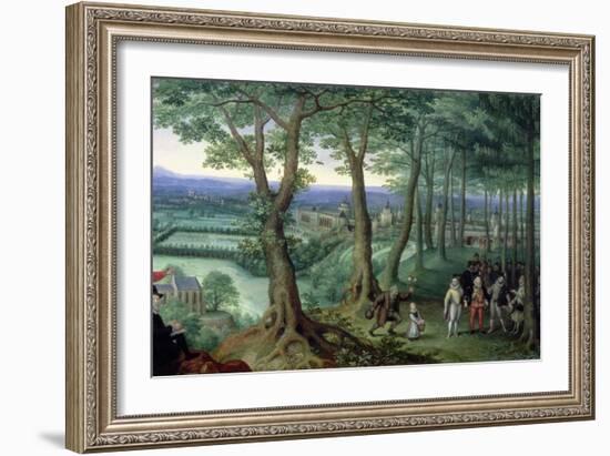 Archduke Matthias with His Retinue-Lucas van Valckenborch-Framed Giclee Print