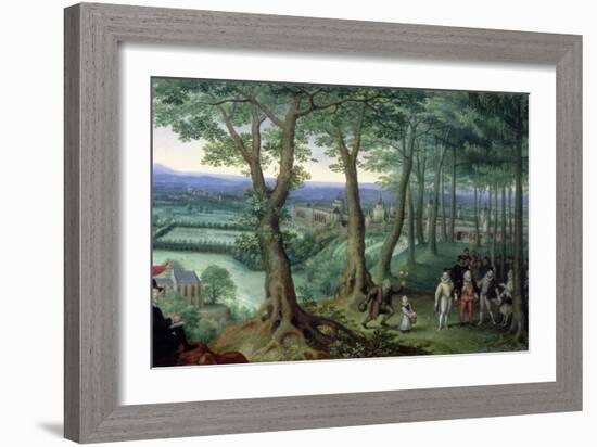 Archduke Matthias with His Retinue-Lucas van Valckenborch-Framed Giclee Print